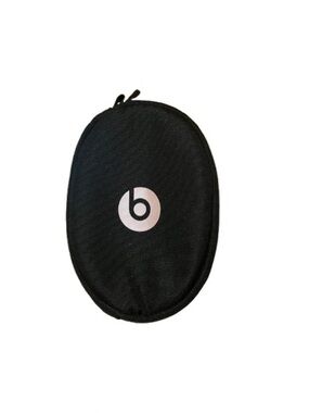 Beats by Dre Black Oval Soft Zippered Carrying Case with Logo